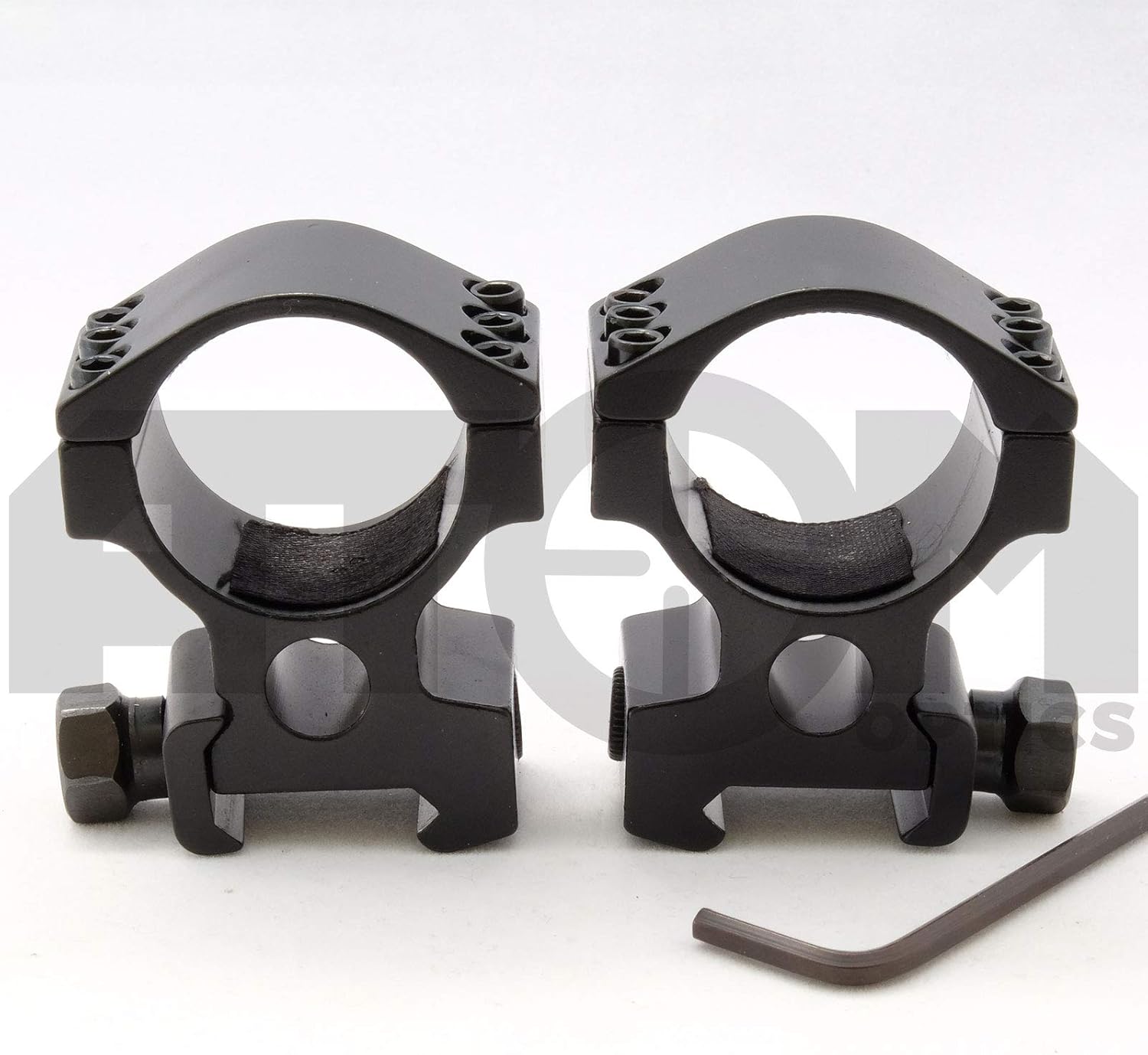 Atom Optics High Profile Triple Clamp Rifle Scope Mounts to Suit 20mm