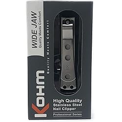 KOHM Curved Nail Clippers with Nail File