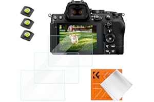 K&F CONCEPT Screen Protector Compatible with Nikon Z50 II/ Z5/ ZF/ Z6/ Z6 II/ Z7/ Z7 II Camera Accessories 3 Pack, 0.3mm 9H H