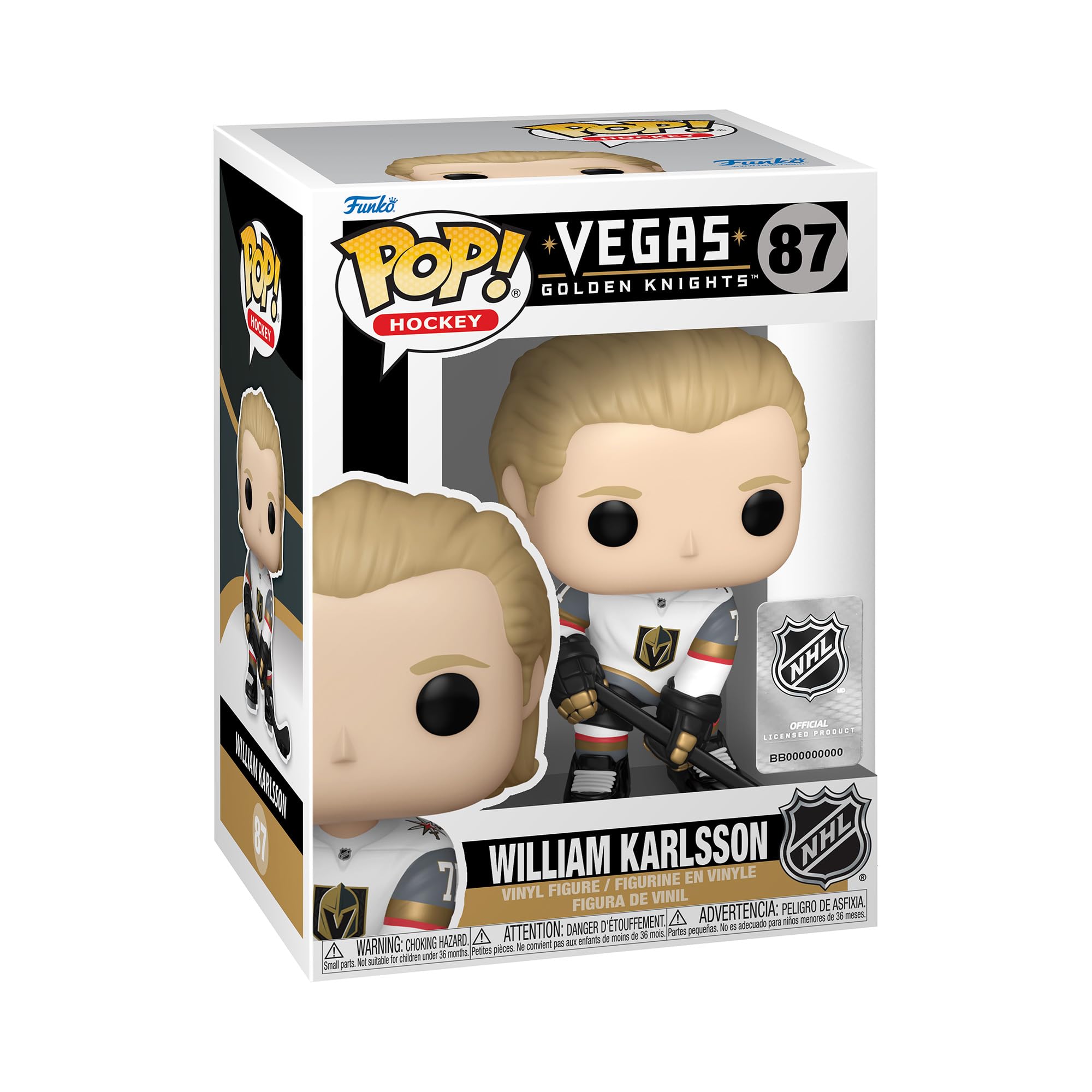 Funko POP! NHL: GoldenKnights - William Karlsson K - (Away) - Collectable Vinyl Figure - Gift Idea - Official Merchandise - Toys for Kids & Adults - Sports Fans - Model Figure for Collectors