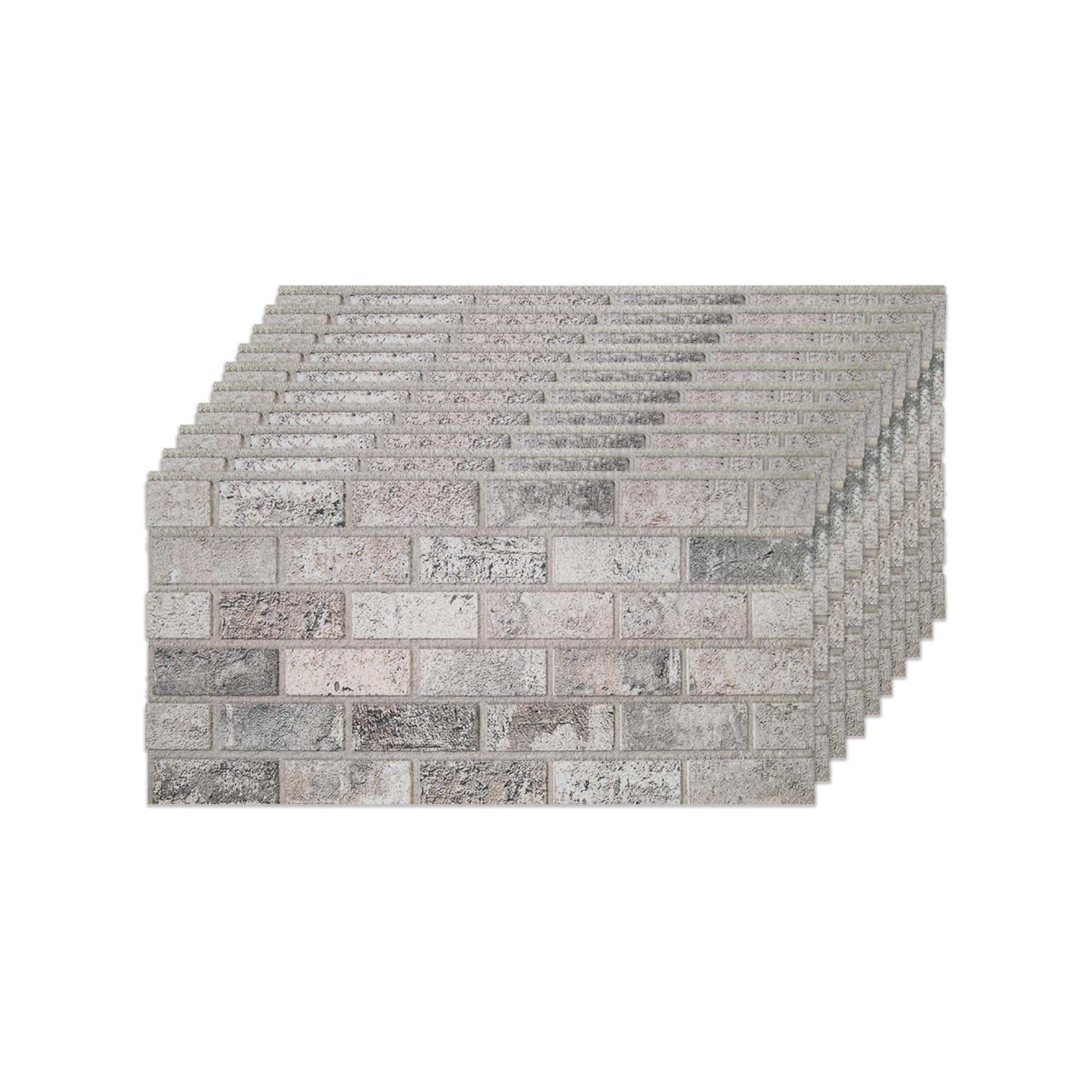 Photo 1 of ***UPDATED5/9*** IZODEKOR 3D Brick Effect Wall Panels - Faux Brick Paneling for Living Room, Kitchen, Bathroom and More | Beige Dream - Pack of 10 Covers 53 sq ft