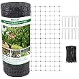 Mklsit Deer Netting Fence, 8ft x 100ft Bird Netting Heavy Duty Garden Netting for Garden Protection Fruit Trees Vegetable Plants Against Birds, Deer and Other Animals