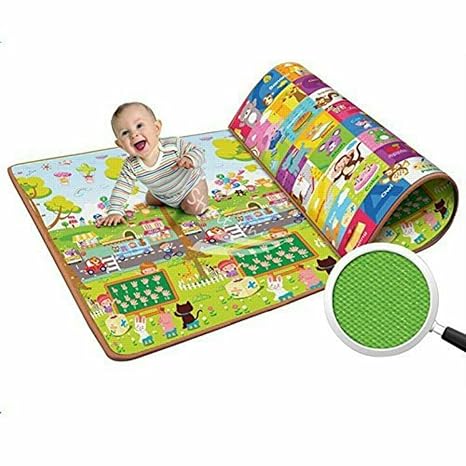 NK-STOREs Kids & Baby Waterproof Soft Double Side Baby Play Crawl Mat for Infant, Toddlers, Baby, Kids Safety Play - 180cm * 120cm