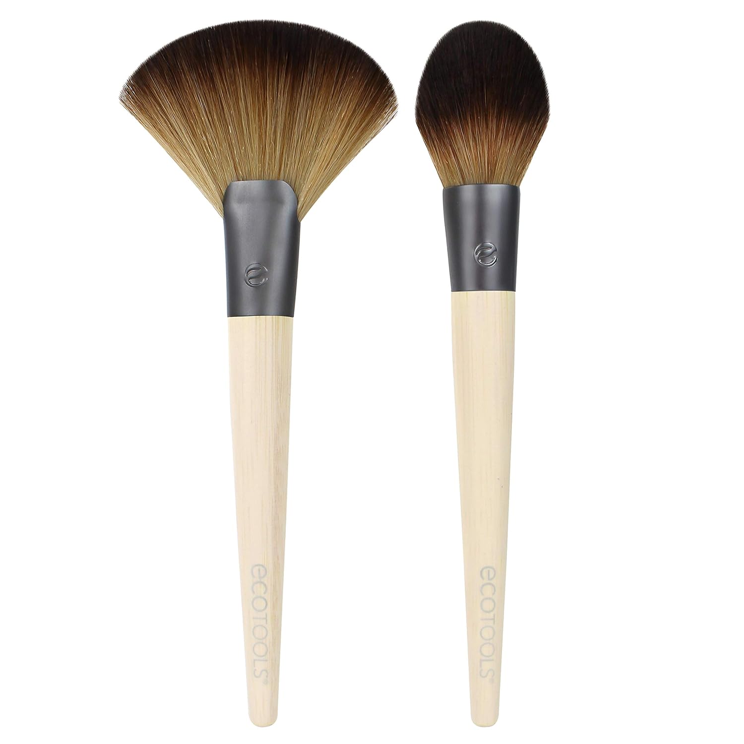 EcoTools Define & Highlight Duo, Makeup Brush Set for Powder, Bronzer, & Highlighter: Beauty