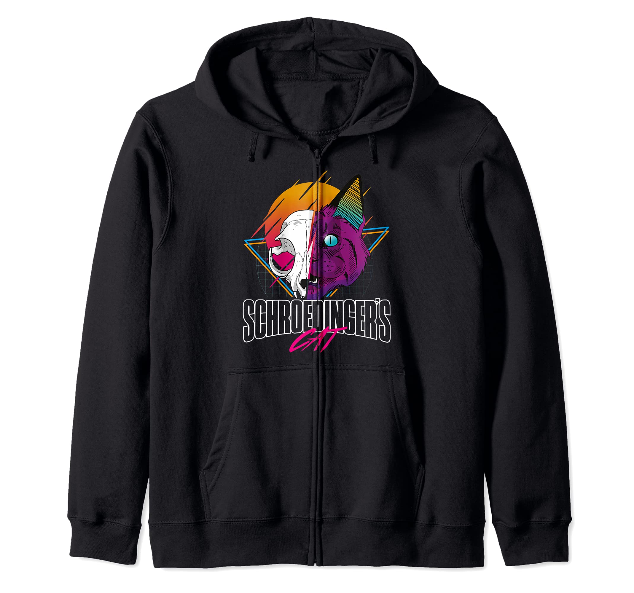 Schroedinger's Cat - 80's retro Zip Hoodie