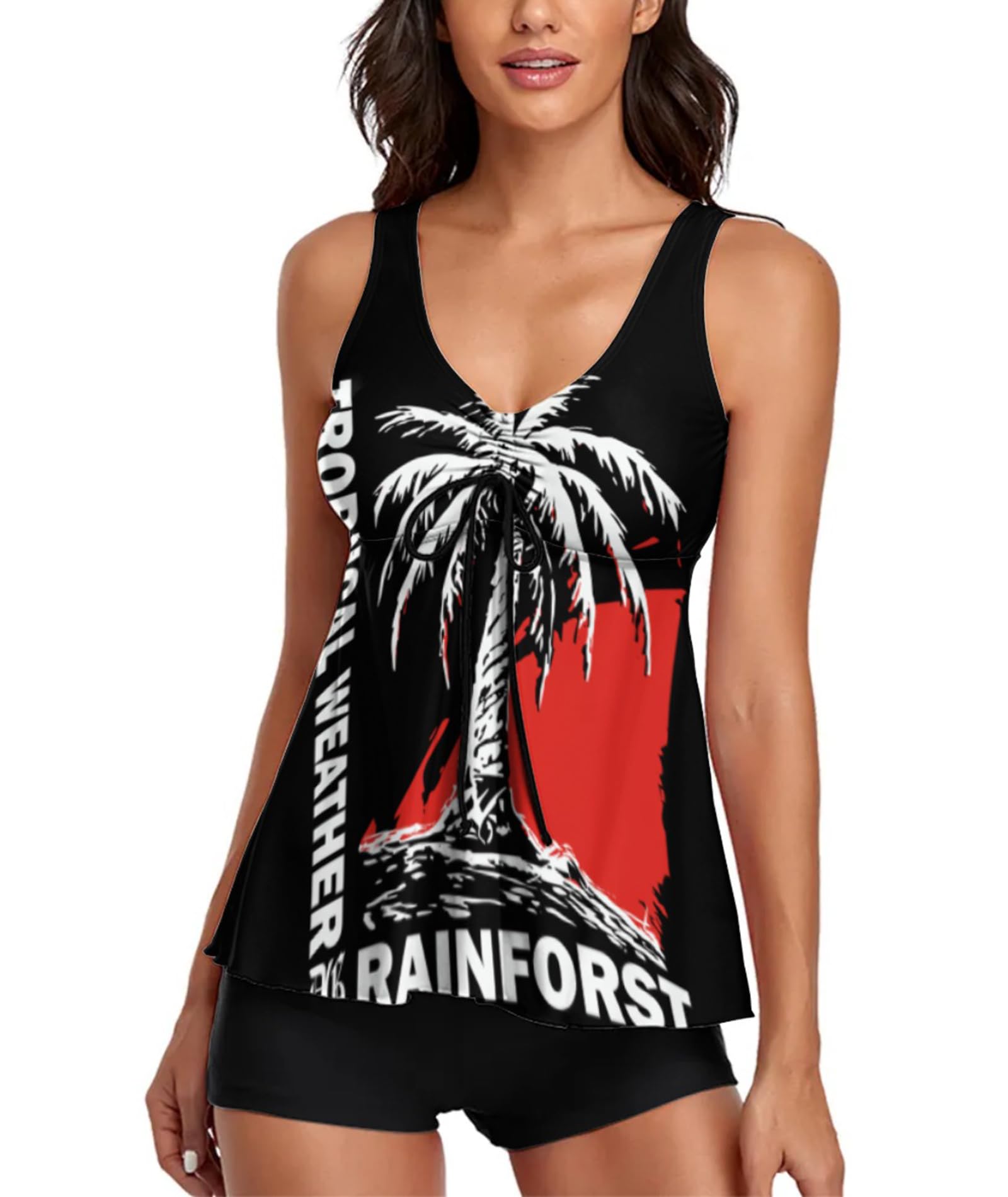 MARZXIN 2024 Modest Tankini Swimsuits for Women Two