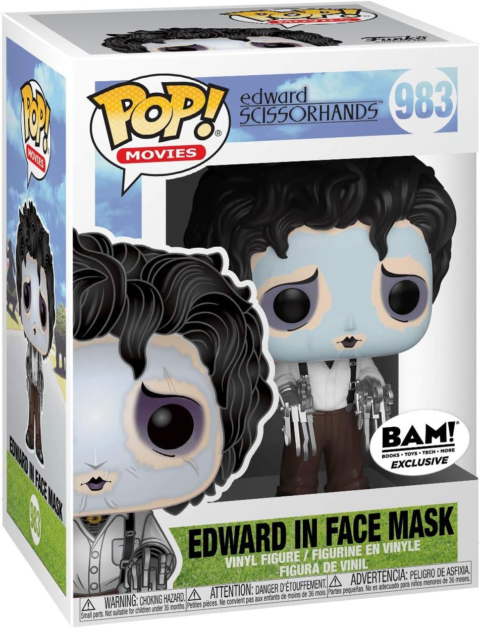 Funko 36431 Pop! Movies: Edward Scissorhands - Edward in Face Mask (Special Edition) #983, Purple