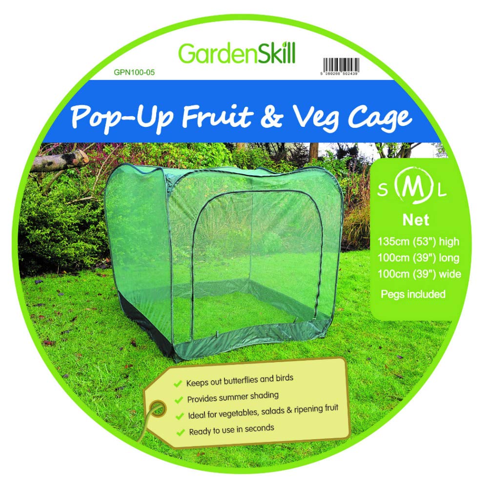 GardenSkill – Network of Protection for seedlings, 1.35 m High, with Doors 1,25 m x 1,25 m x 1,35 m