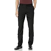Isaac Mizrahi Men's Slim Fit Solid Textured Pant