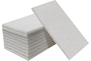 SACKORANGE 10 Pack 6" x 9" Premium White General Purpose Scuff Pads - Scuffing, Scouring, Sanding, Paint Primer Prep Adhesion Scratch - Surface Preparation Automotive Car