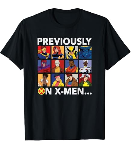 Amazon.com: Marvel X-Men '97 Classic Vintage Mutant Group Panels T