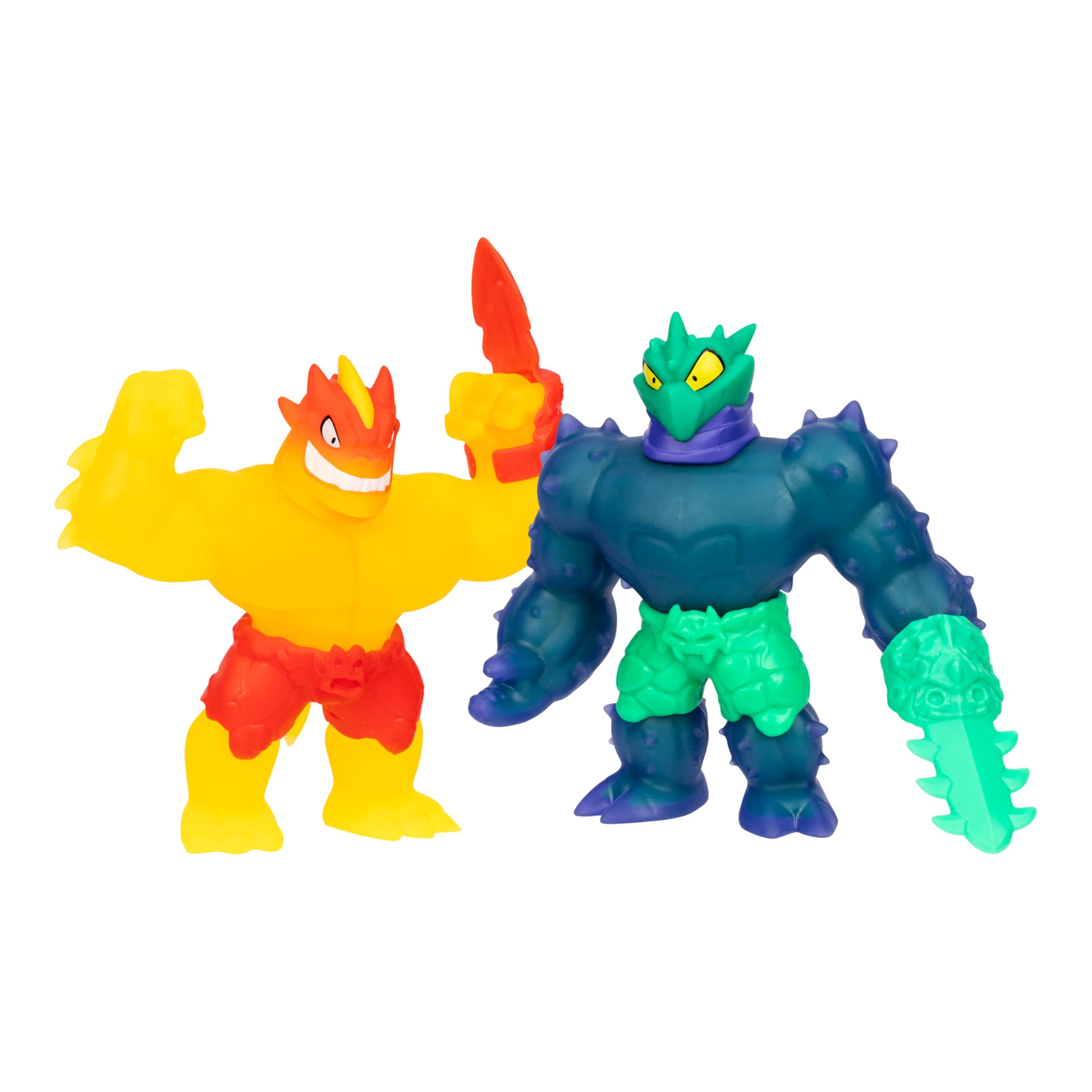 Heroes of Goo Jit Zu Meteor Madness Versus Pack, Flame Blazagon Versus Cacticus With Battle Gauntlet Weapons