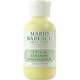 Mario Badescu A.H.A. & Ceramide Face Moisturizer for Women and Men, Ideal Facial Moisturizer for Combination or Oily Skin, Lightweight and Non-greasy Nighttime Moisturizer Face Cream, 2 Fl Oz