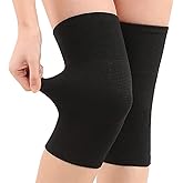 JUMISEE (One Pair Cotton Knee Sleeves for Knee Support, Circulation Improvement & Pain Relief Compression Knee Brace