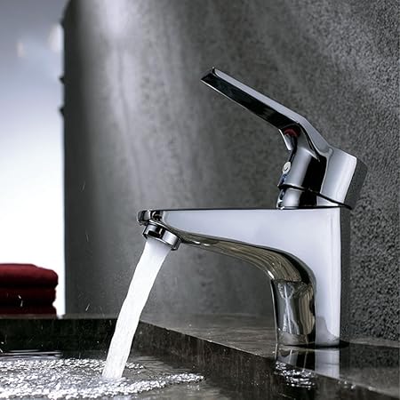 Solo-Grifo del baño del agujero, Grifo mixto de cobre caliente y frío