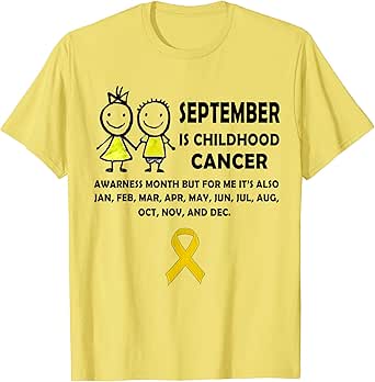 childhood cancer awareness month t shirts