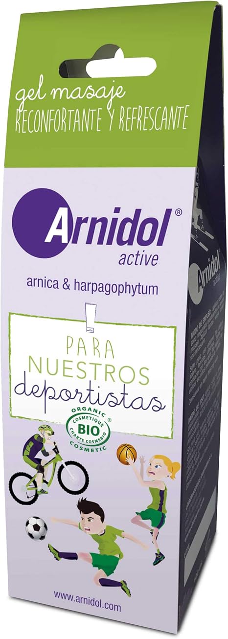 ARNIDOL Active gel masajes, tubo de crema-gel 100ml, preparación antes y después del esfuerzo físico: Amazon.es: Salud y cuidado personal
