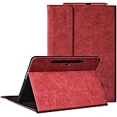 SSS·GRGB Case for Microsoft Surface Pro 12-Inch 1st Edition (2025), Multiple Angle Viewing Cover, Light Heat Dissipation, with Stylus Holder, Compatible with Type Cover Keyboard (Red)