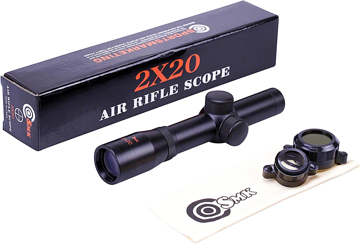 SMK 2x20 PISTOL Gun Scope Telescopic Sight 1" Tube 30/30 Reticle