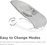 Munchkin 2-in-1 Spring Baby Bouncer Rocker Grey birth to 20 lb view 3