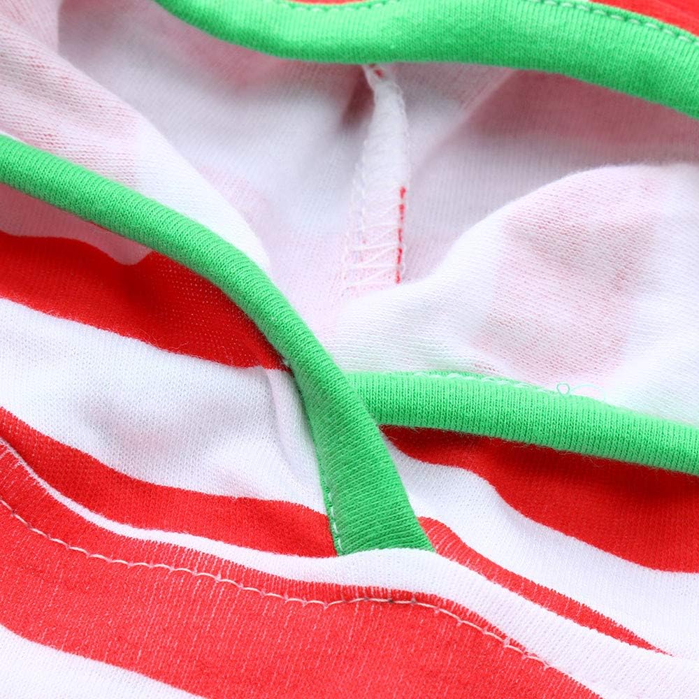 ZLOLIA Baby Clothes Autumn Winter Boy Girl Long Sleeve Stripe Hooded Romper Jumpsuit (70, Red): Home & Kitchen