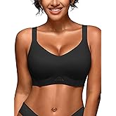 Wireless Jelly Bras for Women - Plus Size Full Coverage Seamless Bra No Underwire, Supportive T-Shirt Bralette for Older