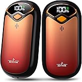 Hand Warmers Rechargeable - Electric Hand Warmer Rechargeable 2 Pack, LED Digital Display, 4 Heat Levels Reusable, USB, Magnetic Portable Handwarmers for Golf/Camping/Hunting, Gift for Women, Men