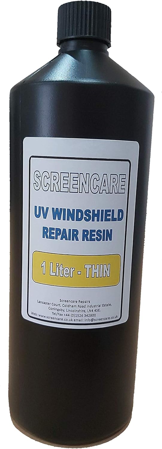 Screencare UV Windshield Repair Resin 1 Liter Thin (33.