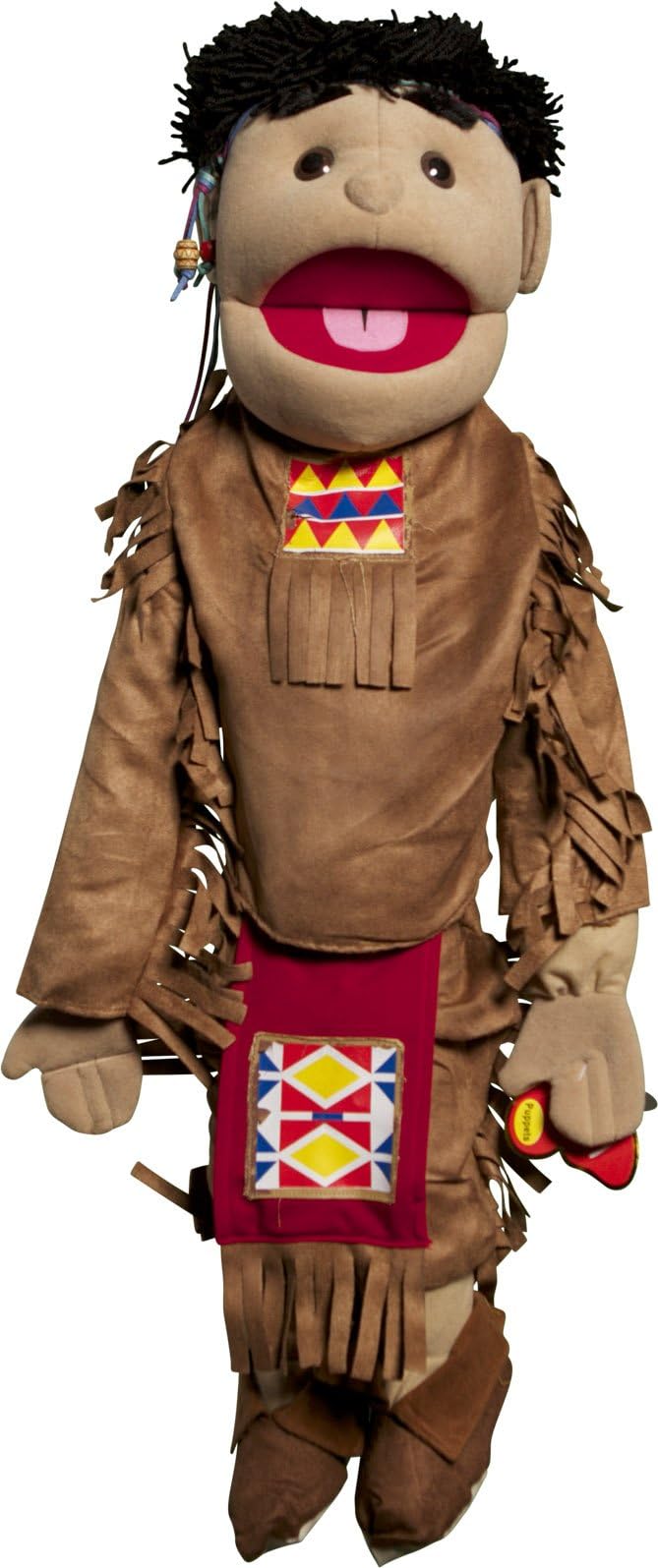 Sunny Toys 28" American Indian Boy In Brown Costume Full Body Puppet