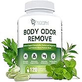 Chlorophyll Body Deodorizing Supplement, Chlorophyll Capsules with Parsley & Peppermint, Probiotic, Green Tea, Jerusalem Artichoke, Prebiotic, Supports Fresh Breath & Whole-Body Freshness, 120 Caps