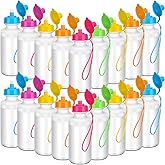 Zubebe 36 Pcs Sports Water Bottles Bulk Squeeze Reusable Bpa-free Plastic Water Bottles End of the Year Gifts Summer Gifts for Students Travel Hiking Cycling Sport Event Team Gift