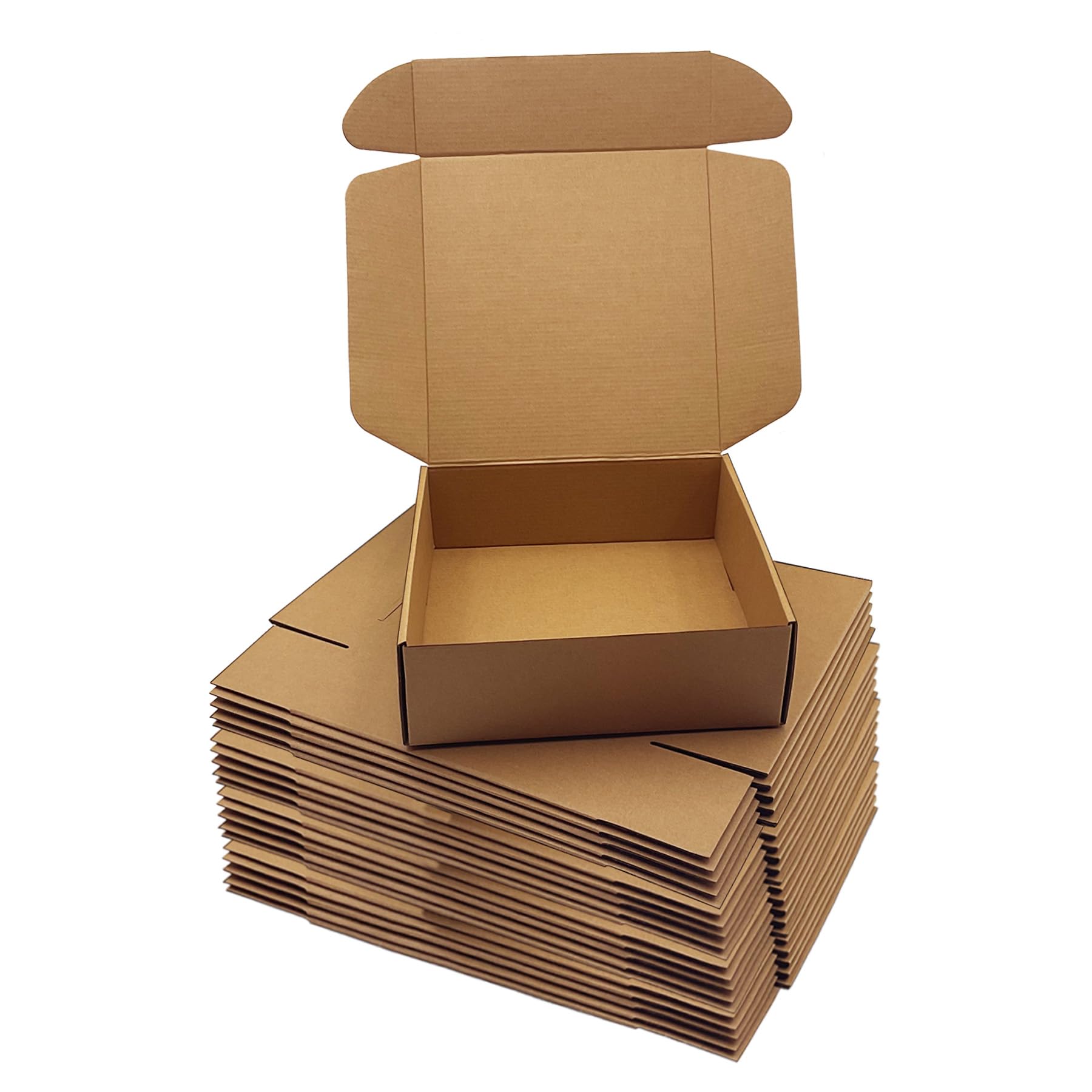Photo 1 of 10x10x3 inch Shipping Boxes?Bulk 20 Pack?Brown Corrugated Mailers Cardboard Literature Mailer Box for Packaging Business, Mailing,Moving and Storage?Small Gift Boxes for Wrapping Mailing Present