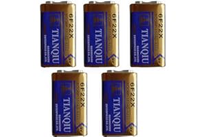 New Tianqiu 5X 6F22 6F22X 6LR61 Heavy Duty Battery 9V