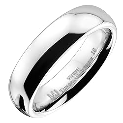 MJ Metals Jewelry Classic Mirror Polished White