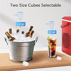Crzoe Ice Makers Countertop, Ice Machine with