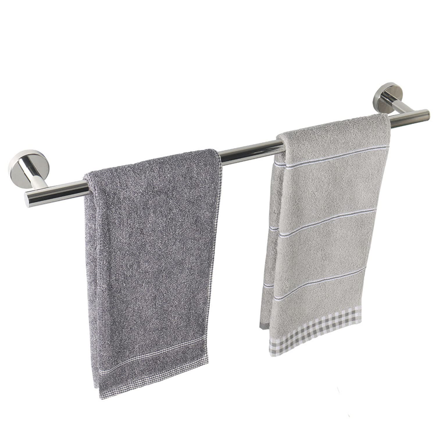TocTen Bath Towel Bar - Thicken SUS304 Stainless Steel Bathroom Towel Holder, Towel Rod for Bathroom Heavy Duty Wall Mounted Towel Rack Hanger (20 in, Chrome)