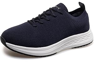 Vogana Diabetic Sneakers for Men Walking Shoes Arch Support Orthopedic for Swollen Feet | Foot Pain Relief