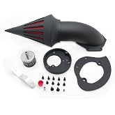 HASkulle Spike Air Cleaner Intake Filter Kits for Compatible with Honda Vtx1300 Vtx 1300 1986-2012 Black