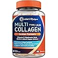 Doctor's Recipes Multi Collagen Peptides with Golden Turmeric, Vitamin C, Biotin, Hyaluronic Acid & Black Pepper, Collagen Supplements for Skin, Hair, Nail & Joint, Collagen for Women and Men, 90 Caps
