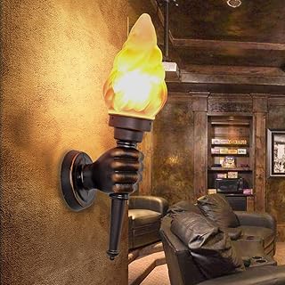 Tritow Amerikanische Retro Wandleuchte Kreative Bar Restaurant Dekoration Cafe Gang Fackel Licht Außenwandleuchte Wandleuchte (Größe : Right Hand)