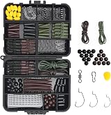 Vicloon 272 Pcs Carp Fishing Tackle Box Kit Hooks Beads Boilie Stops Tubing view 1