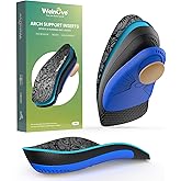 Plantar Fasciitis Inserts for Heel Pain - Welnove Heel Cups for Heel Pain Relief - Orthotic Shoe Inserts for Achilles Tendonitis - Men's 5-8, Women's 6-9