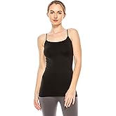 Kurve Women’s Seamless Camisole Tank Top – Stretch Spaghetti Strap Cami with UV Protective Fabric, UPF 50+ (Made in USA)