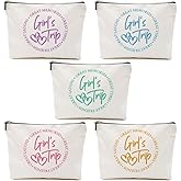 5 Pcs Girls Trip Gifts Favors, Girls Weekend Gifts Makeup Bag, Bestie Gifts Weekend Bag Travel Gifts Vacation Cosmetic Bag, Friendship Gifts for Women Friends, Graduation Wedding Gifts Toiletry Bag