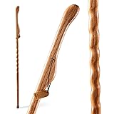 Brazos Handcrafted Wood Walking Stick, Twisted