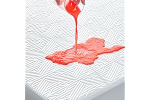 SECGO Premium Jacquard 100% Waterproof Queen Mattress Protector, Noiseless, Anti - Slip, Breathable Bed Cover, Rayon from Bambo, Quilted, Mattress Pad Sheet, Deep Pocket 8"-21"