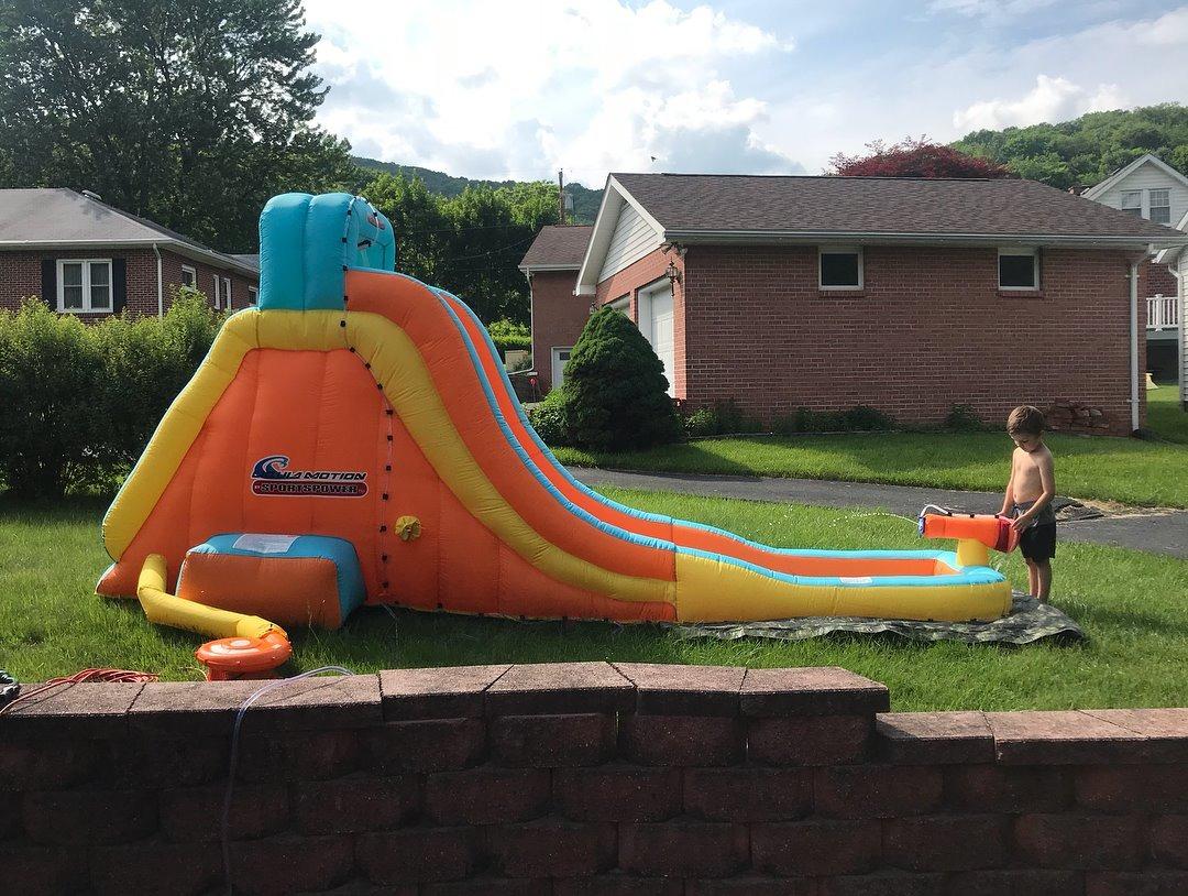 42/mo Finance Sportspower My First Inflatable Water Slide Heavy