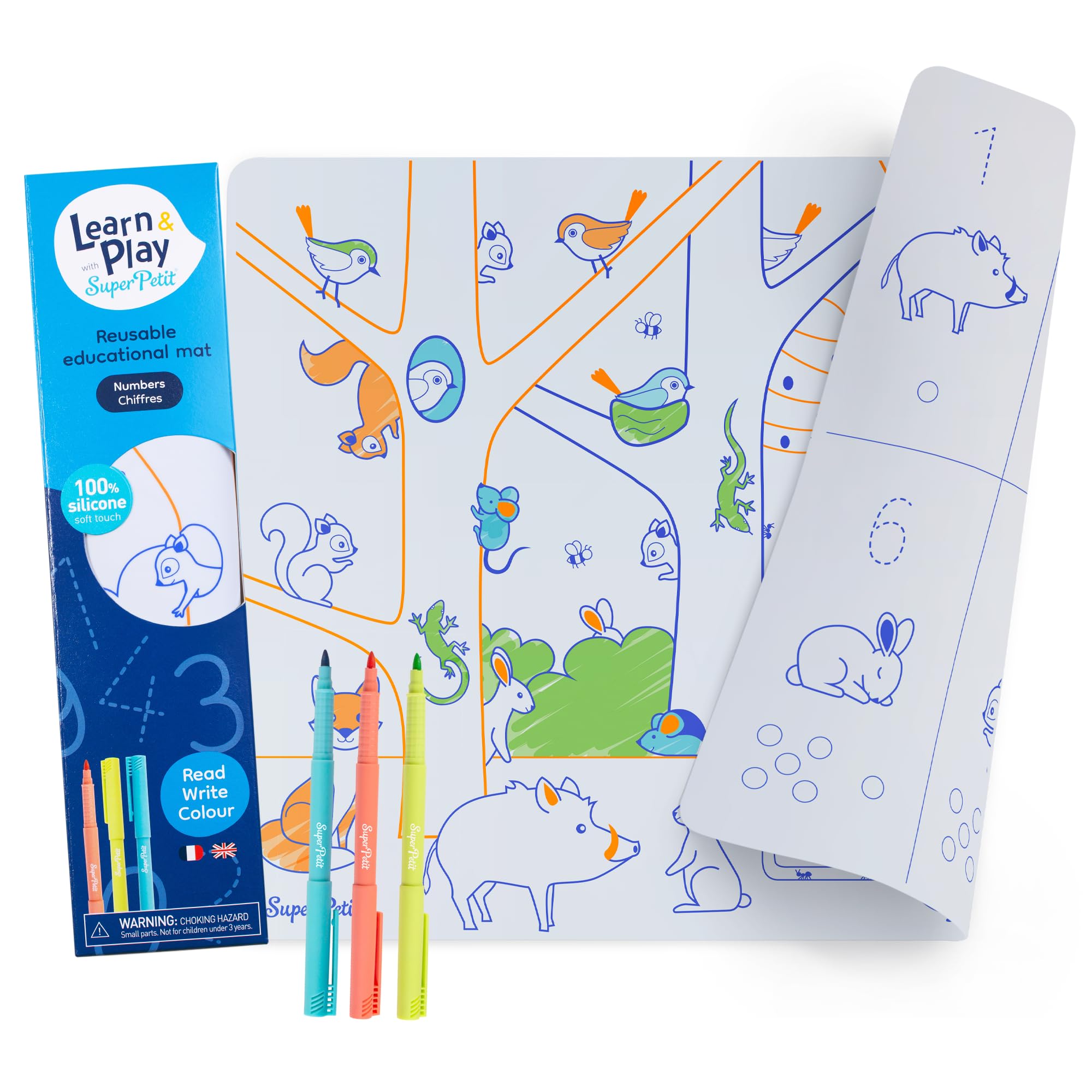 SUPER PETIT Kit I learn numbers made of silicone