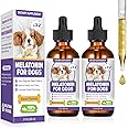 Melatonin for Dogs,Dog Melatonin,Dog Sleep Aid,Liquid Melatonin for Dogs,Calming for Dogs,Melatonin for Dogs Sleep Relieves Anxiety and Stress in Dogs, Helps Calm and Restful Sleep,Bacon Flavor