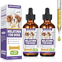 Melatonin for Dogs,Dog Sleep Aid,Liquid Melatonin for Dogs,Calming for Dog,Melatonin for Sleep Relieves Anxiety and Stress, H